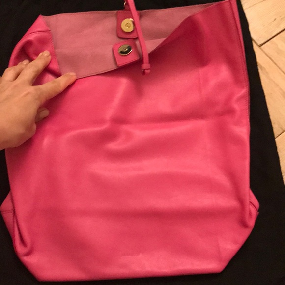 Pink Jill Sander Fold Over Clutch Bag NWT - Picture 3 of 4